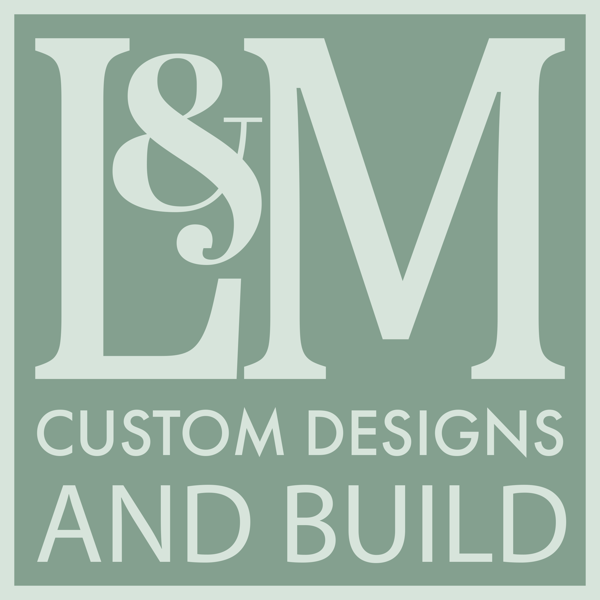 L & M Custom Design and Build Logo
